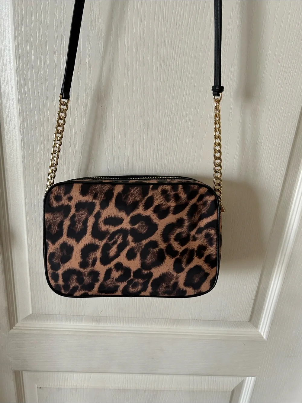 Michael Kors Brown & Black Leopard Print Crossbody Bag - Picture 4 of 8